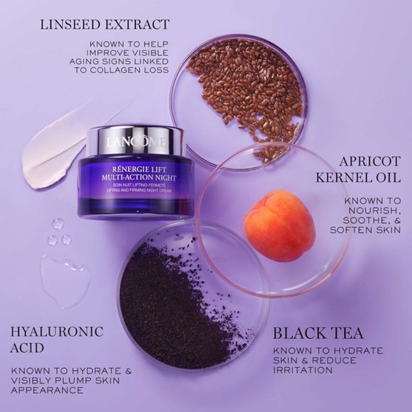 Lancôme Renergie Lift Multi Action          Night Cream 0.5 oz/15g - Picture 6 of 15